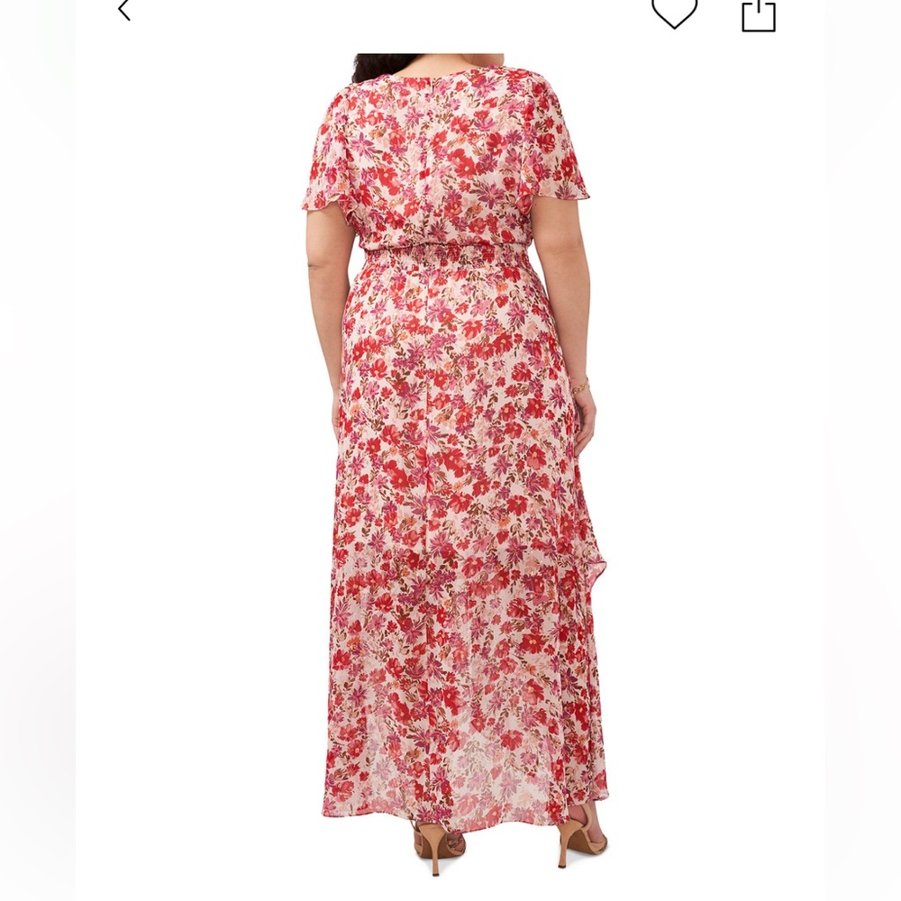 MSK Plus Size Floral-Print
Short-Sleeve Maxi Dress in 1X - Picture 2 of 11